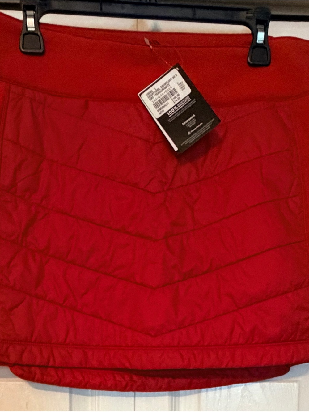 NWT Smartwool Red Quilted Mini Skirt